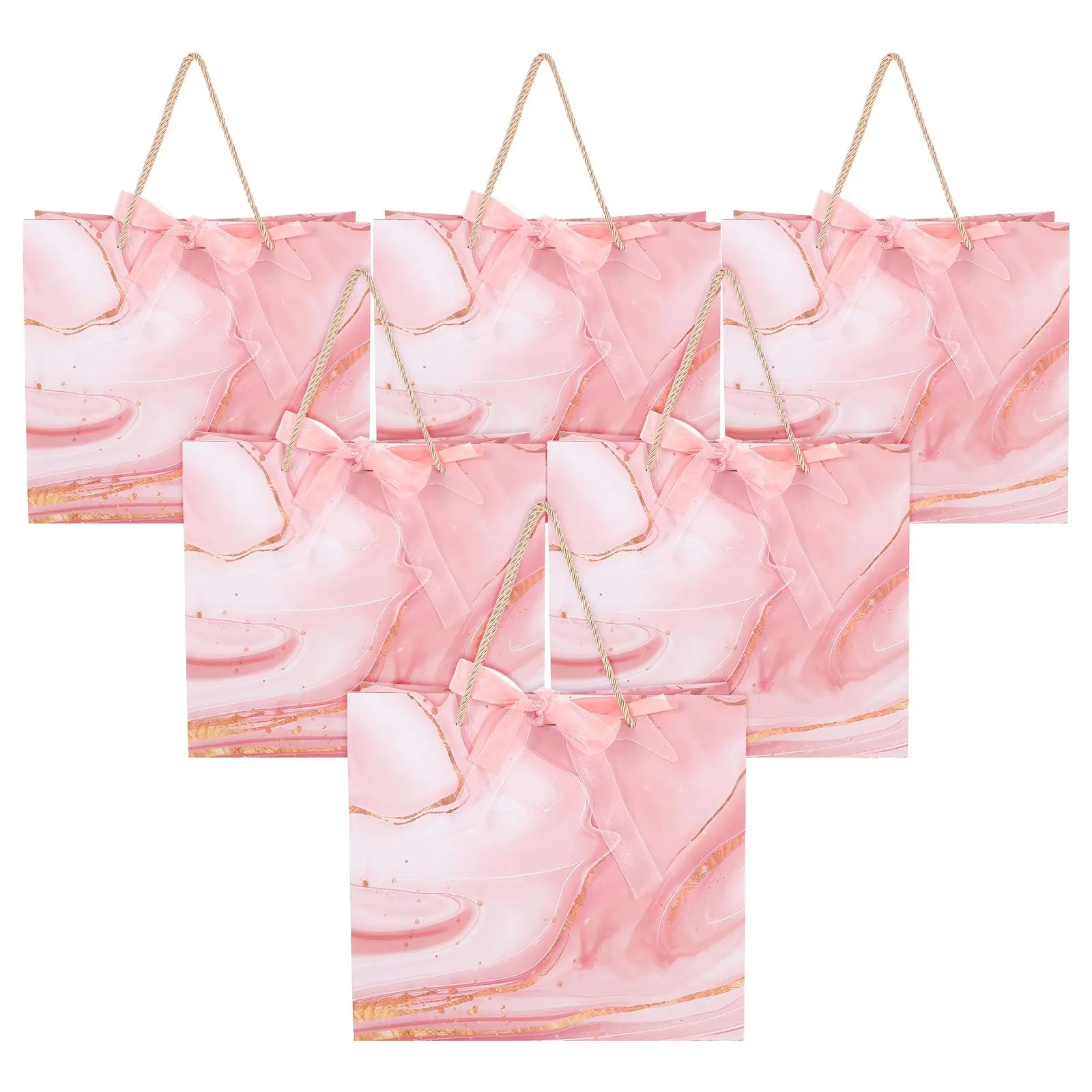 6 Pcs Marble Pattern Gift Bags Large Black with White Ribbon for Birthday Party Wedding Holiday Present Packaging Jewelry Bridal
6 Pcs Marble Pattern Gift Bags Large Black with White Ribbon for Birthday Party Wedding Holiday Present Packaging Jewelry Bridal