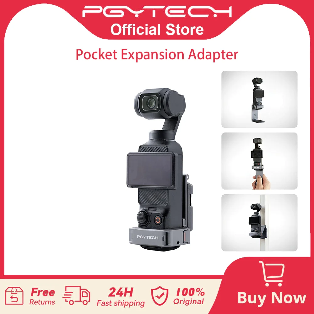 Магнитная расширительная рамка-адаптер PGYTECH для DJI Osmo Pocket 3, двойная складная подставка с креплением Arca-Swiss и Cold Shoe
Магнитная расширительная рамка-адаптер PGYTECH для DJI Osmo Pocket 3, двойная складная подставка с креплением Arca-Swiss и Cold Shoe