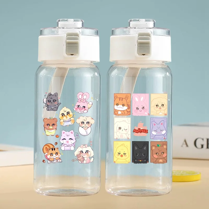 ATEEZ Kpop 600ml Transparent Water Cup for Men Women Anime Cartoon Fashion Water Bottle Students Outdoor Portable Sports Cups
ATEEZ Kpop 600ml Transparent Water Cup for Men Women Anime Cartoon Fashion Water Bottle Students Outdoor Portable Sports Cups