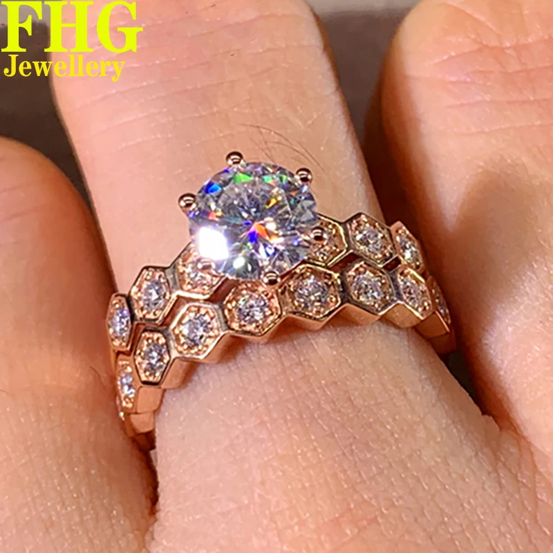 1 2 3 4 5 Carat Solid Au750 18K Rose Gold Ring DVVS Moissanite Diamonds Round Wedding Party Engagement Anniversary Ring
1 2 3 4 5 Carat Solid Au750 18K Rose Gold Ring DVVS Moissanite Diamonds Round Wedding Party Engagement Anniversary Ring