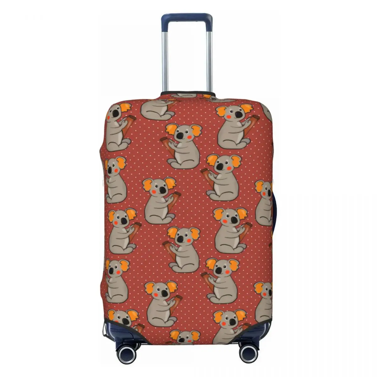 Пользовательские милые австралийские коалы с медведем, защитный чехол для багажа, моющиеся чехлы для дорожных чемоданов 
Пользовательские милые австралийские коалы с медведем, защитный чехол для багажа, моющиеся чехлы для дорожных чемоданов