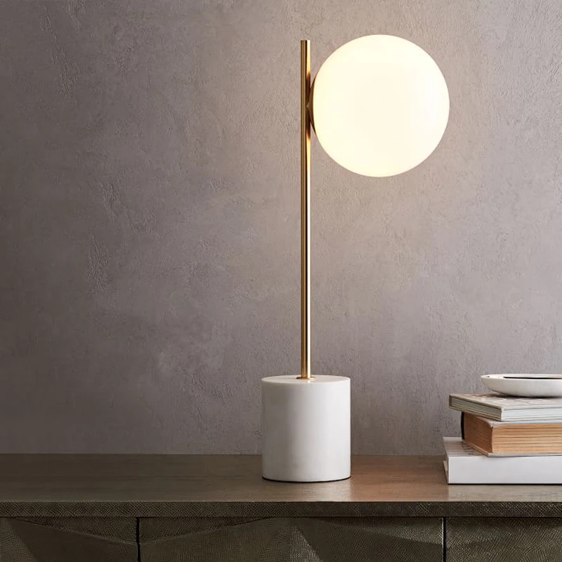 Designer model room table lamp Nordic white marble living room bedroom hotel comfortable villa decoration table lamp
Designer model room table lamp Nordic white marble living room bedroom hotel comfortable villa decoration table lamp