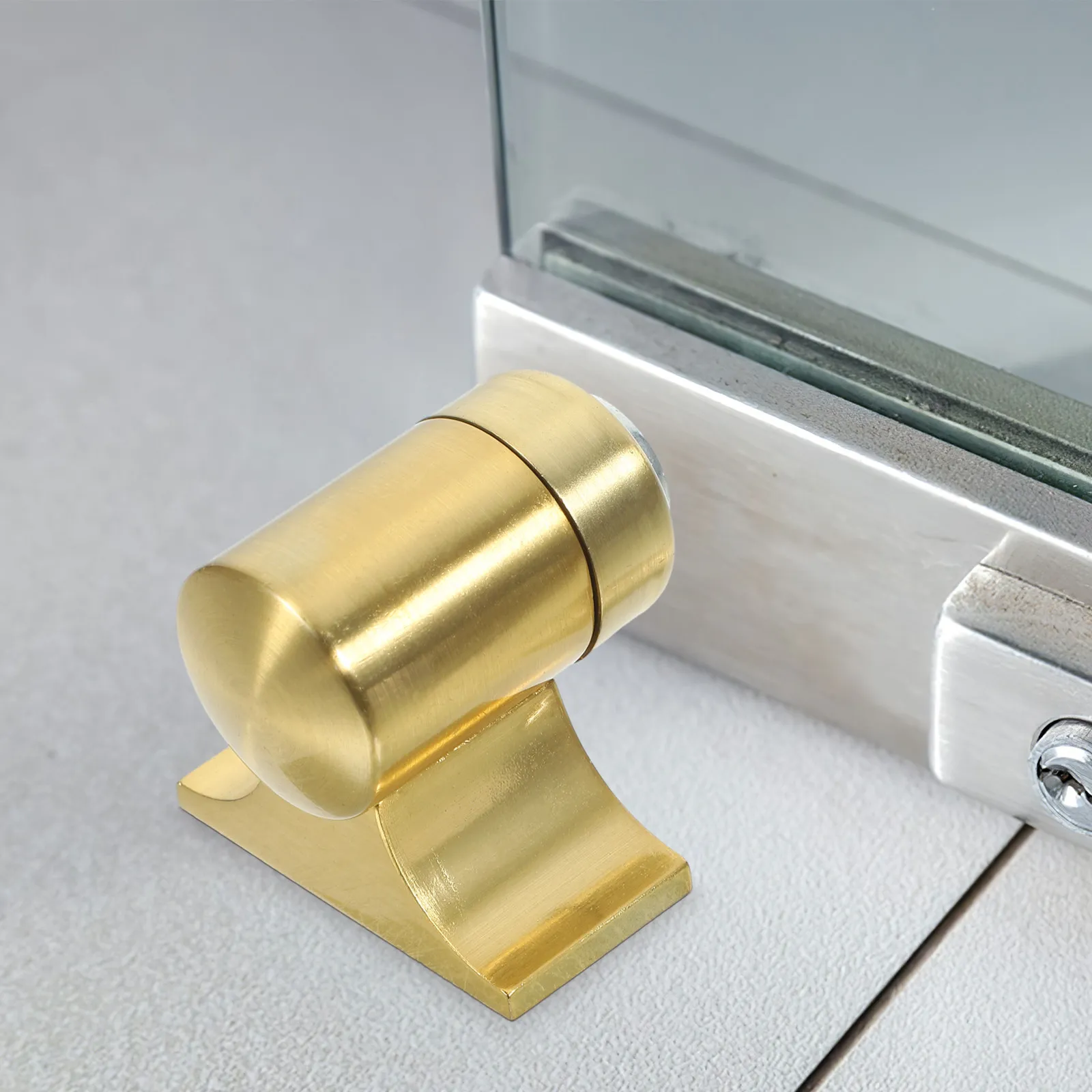 Magnetic Door Stop Floor Heavy Duty Aluminum Alloy Prevent Shaking and Sliding Simple Installation Process Shower Door Guide
Magnetic Door Stop Floor Heavy Duty Aluminum Alloy Prevent Shaking and Sliding Simple Installation Process Shower Door Guide