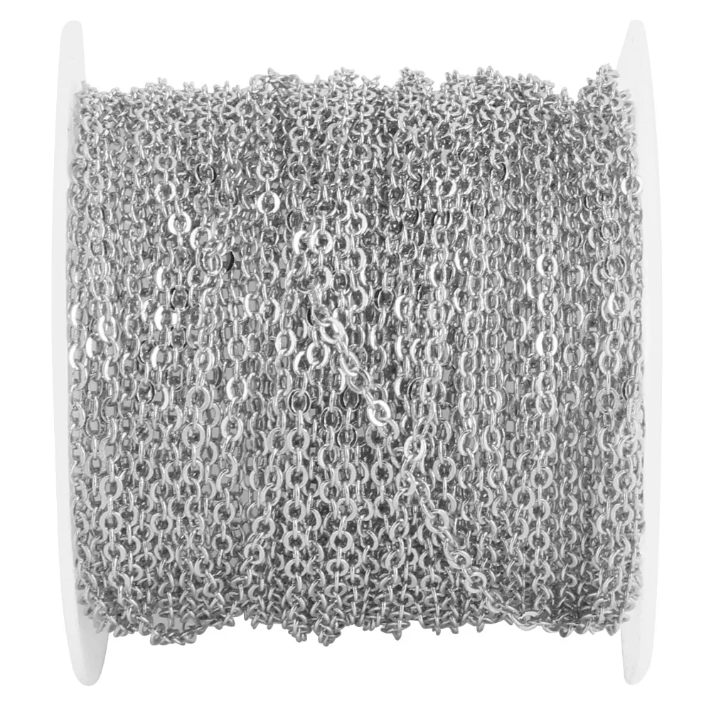 Jewelry Tools Brass Cross Chain Rose Gold Silver O Chain Gold 2.6x2x0.3mm Cable Chain Jewelry Making
Jewelry Tools Brass Cross Chain Rose Gold Silver O Chain Gold 2.6x2x0.3mm Cable Chain Jewelry Making