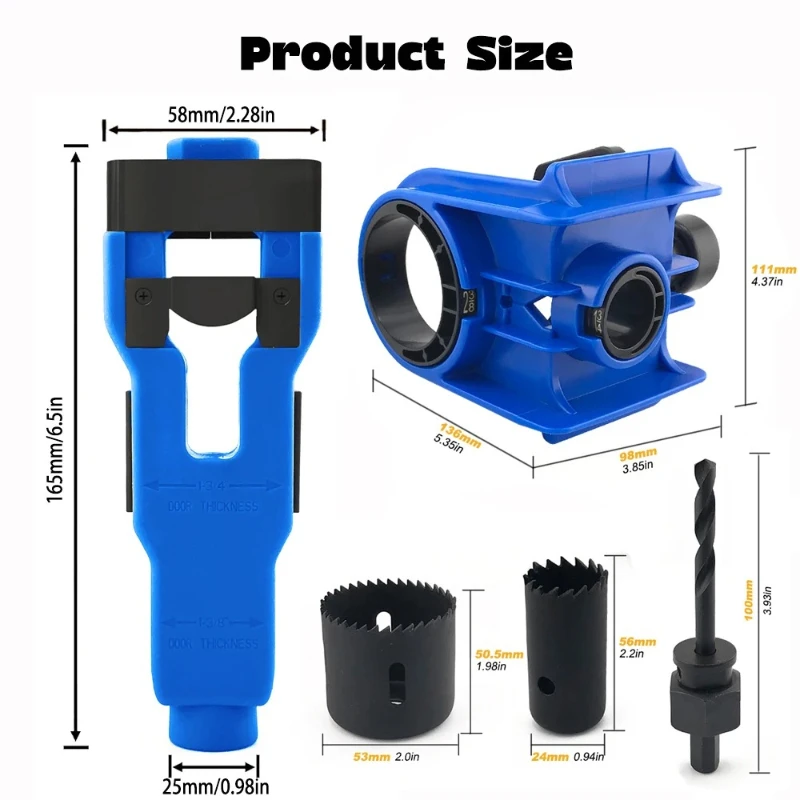 Fall Home Improvement Tools Door Lock Installation Kit, Wood Door Hole Saw Cutter & Mortise Jig Set for Solid/Hollow Core Doors
Fall Home Improvement Tools Door Lock Installation Kit, Wood Door Hole Saw Cutter & Mortise Jig Set for Solid/Hollow Core Doors