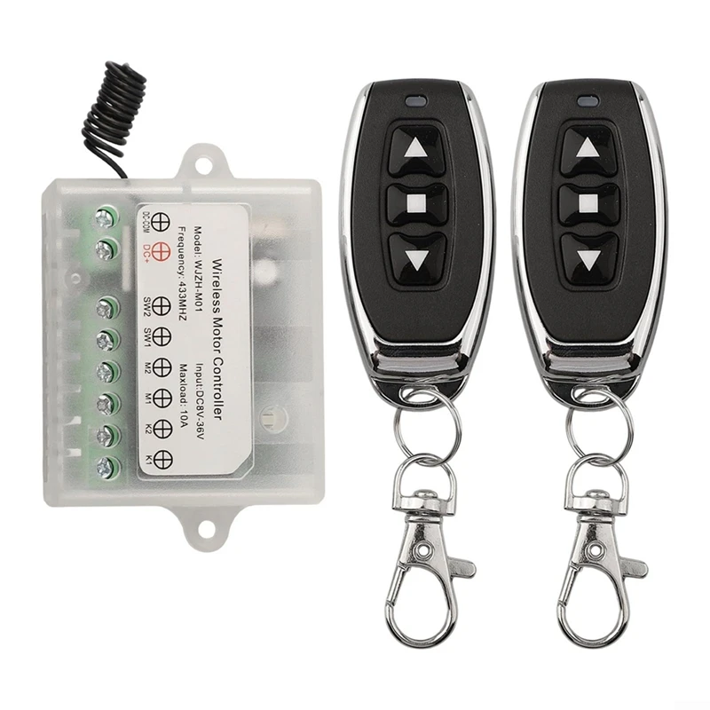 Motor Remote Control Switch, DC8-36 V Motor Switch, Remote Control For Linear Drives, 10 A Control, 433 Mhz
Motor Remote Control Switch, DC8-36 V Motor Switch, Remote Control For Linear Drives, 10 A Control, 433 Mhz