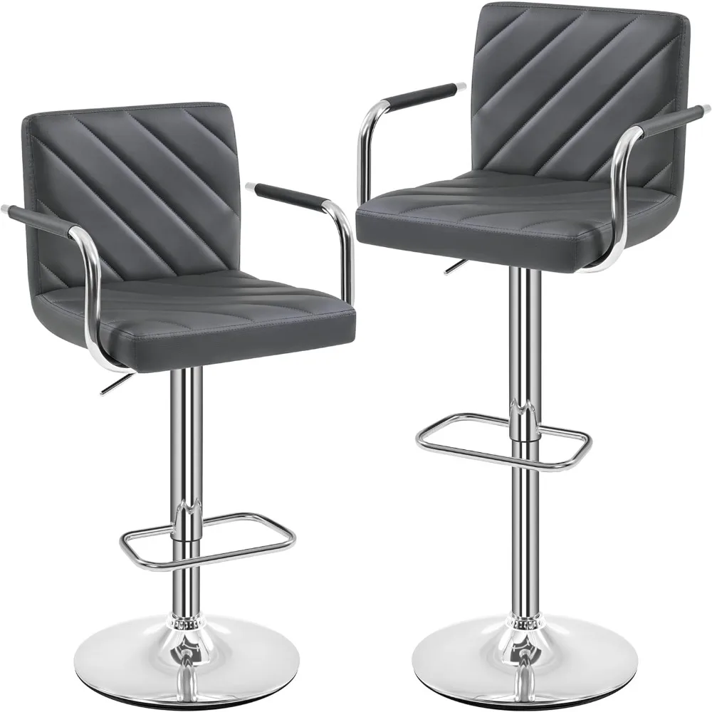 Bar Stools Set of 2, Height Adjustable Swivel Bar Stools, Counter Height Bar Stools for Kitchen Island
Bar Stools Set of 2, Height Adjustable Swivel Bar Stools, Counter Height Bar Stools for Kitchen Island