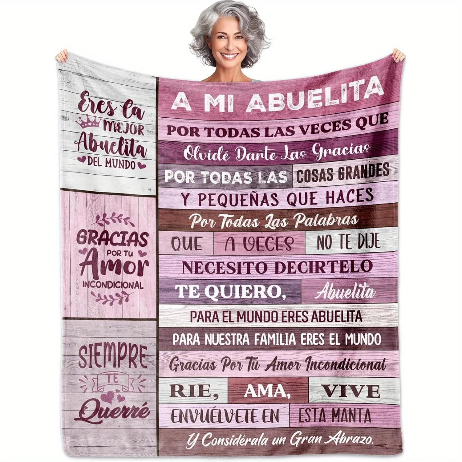 Spanish Gift Blanket for Abuela Soft Fleece Spanish Language Gift Blanket for Abuela - Anniversary Birthda Sofa Blanket
Spanish Gift Blanket for Abuela Soft Fleece Spanish Language Gift Blanket for Abuela - Anniversary Birthda Sofa Blanket