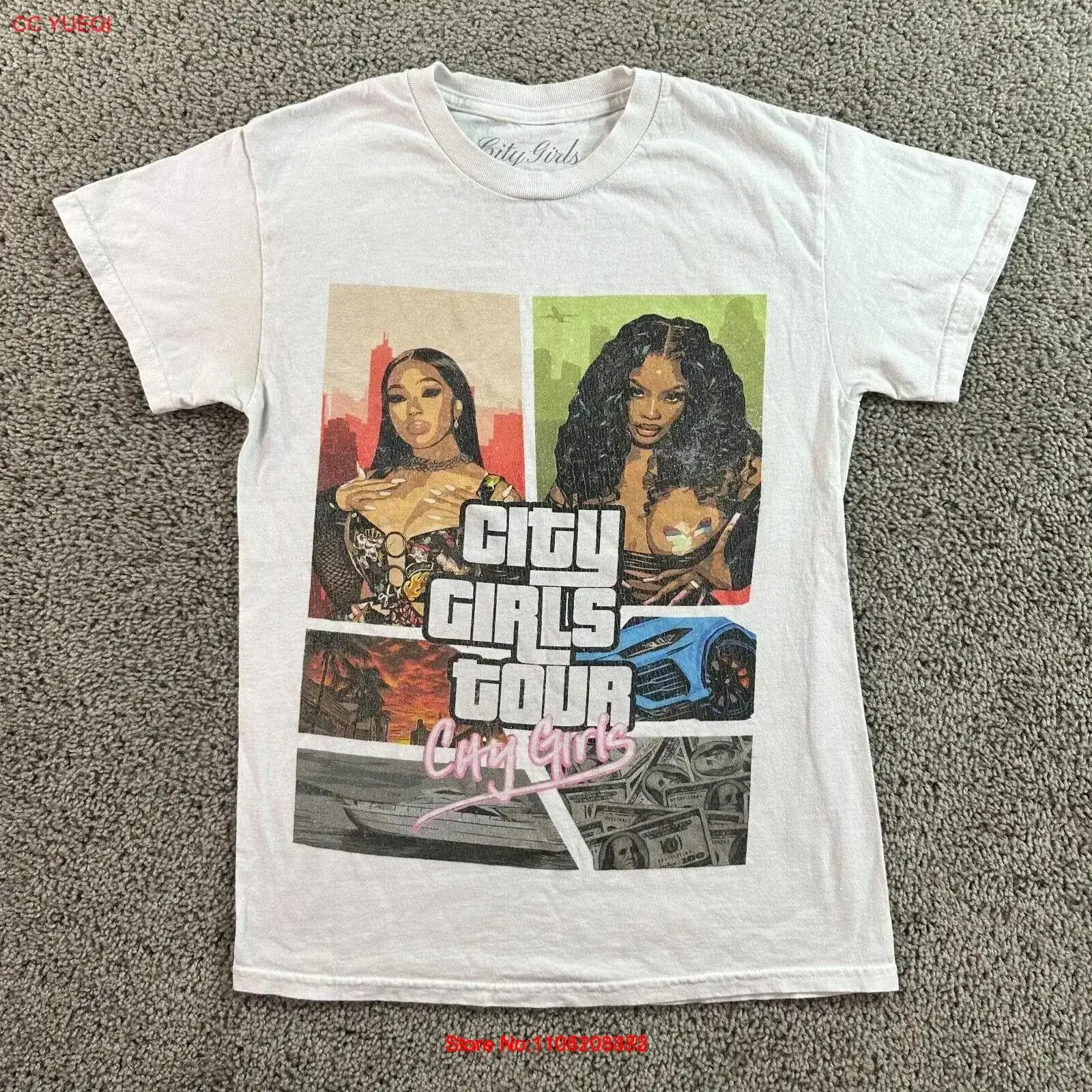 City Girls Tour T Shirt Womens Small White Yung Miami JT 2022 FLAW vintage Washed fashion Unisex Slightly designer clothes
City Girls Tour T Shirt Womens Small White Yung Miami JT 2022 FLAW vintage Washed fashion Unisex Slightly designer clothes