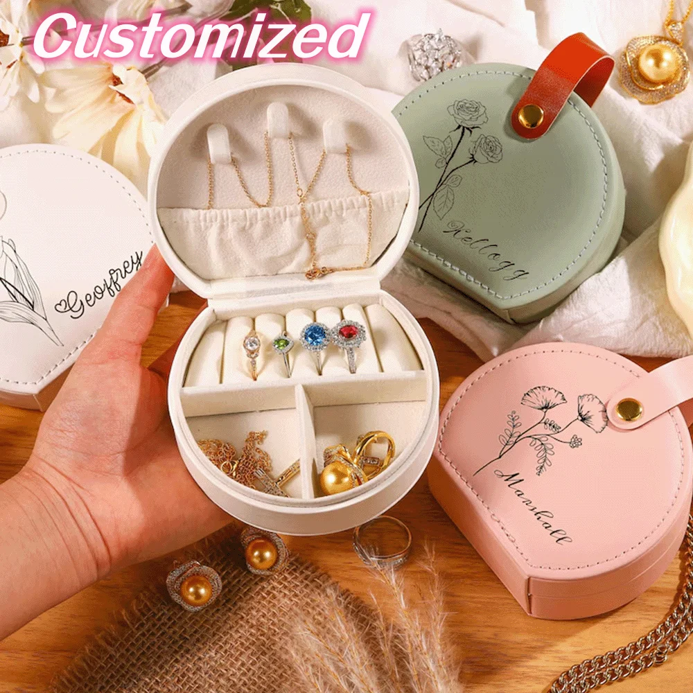 Customized Jewelry Case Box Birthday Month Flower Portable Personalized Jewelry Organizer Display PU Travel Jewelry Box Gift
Customized Jewelry Case Box Birthday Month Flower Portable Personalized Jewelry Organizer Display PU Travel Jewelry Box Gift