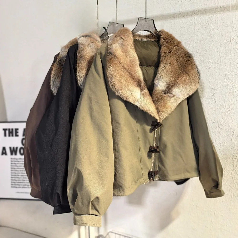 OFTBUY Puffer Jacket Real Fur Coat Women Winter Fashion Oversized White Goose Down Coat Casual Loose Warm Down Parka Streetwear
OFTBUY Puffer Jacket Real Fur Coat Women Winter Fashion Oversized White Goose Down Coat Casual Loose Warm Down Parka Streetwear