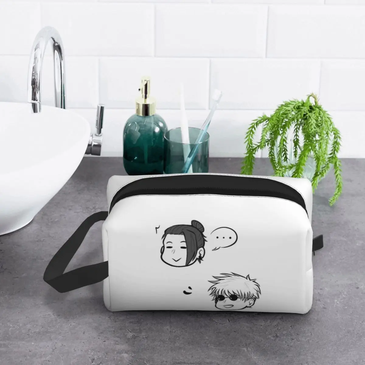 Gojo And Geto Makeup Bag Cosmetic Organizer Storage Dopp Kit Toiletry Cosmetic Bag for Women Beauty Travel Pencil Case
Gojo And Geto Makeup Bag Cosmetic Organizer Storage Dopp Kit Toiletry Cosmetic Bag for Women Beauty Travel Pencil Case