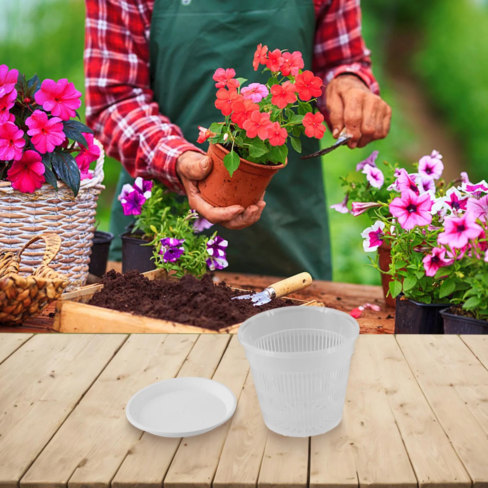For Orchids Plant Repotting Pot Clear Flower Pot Outdoor Planting Indoor Planting 12*14cm Clear Plastic Pots Modern Design
For Orchids Plant Repotting Pot Clear Flower Pot Outdoor Planting Indoor Planting 12*14cm Clear Plastic Pots Modern Design