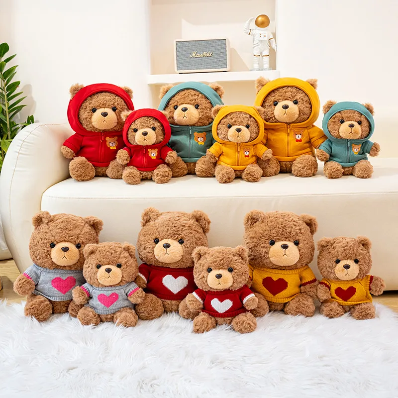 Cute Teddy Bear With Hoodie Plush Toy Bear Cuddle Cloth Stuffed Doll Home Decor Birthday Children's Day Valentine's day Gift
Cute Teddy Bear With Hoodie Plush Toy Bear Cuddle Cloth Stuffed Doll Home Decor Birthday Children's Day Valentine's day Gift