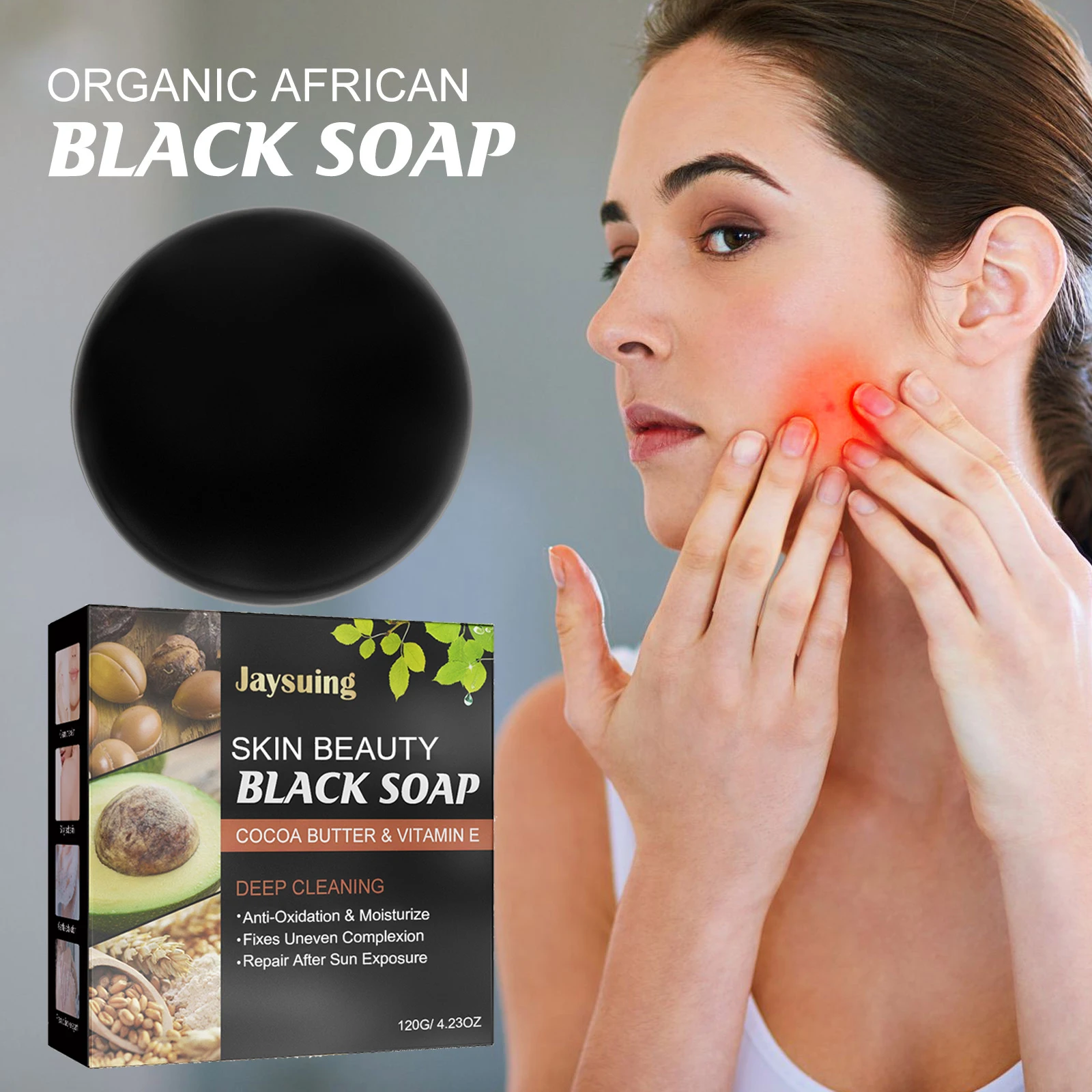Facial Cleansing Bar for Gentle Exfoliating Soap with Avocado Macadamia Oil Smooth Care Moisturizing Face and Body Soap 120g
Facial Cleansing Bar for Gentle Exfoliating Soap with Avocado Macadamia Oil Smooth Care Moisturizing Face and Body Soap 120g