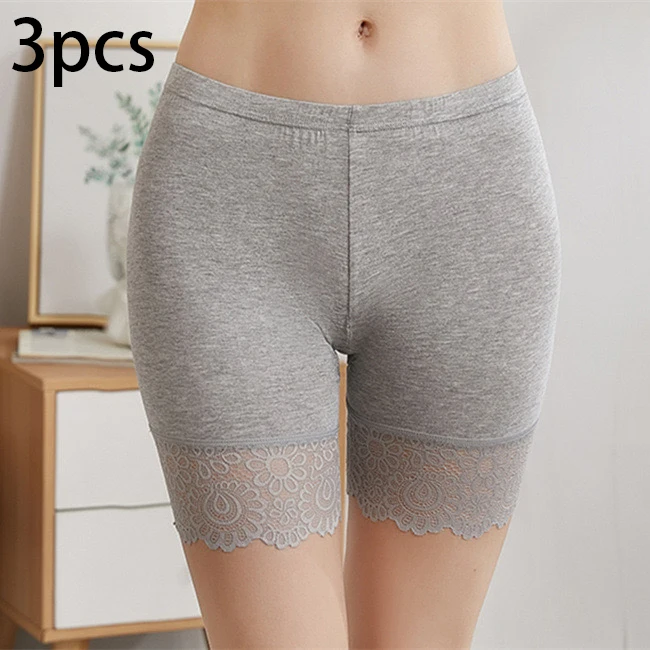 3pcs Women Modal Safety Pants Prevent Light Leakage Shorts High Waist Panties Stretch Underware Lace Safety Short Pants
3pcs Women Modal Safety Pants Prevent Light Leakage Shorts High Waist Panties Stretch Underware Lace Safety Short Pants