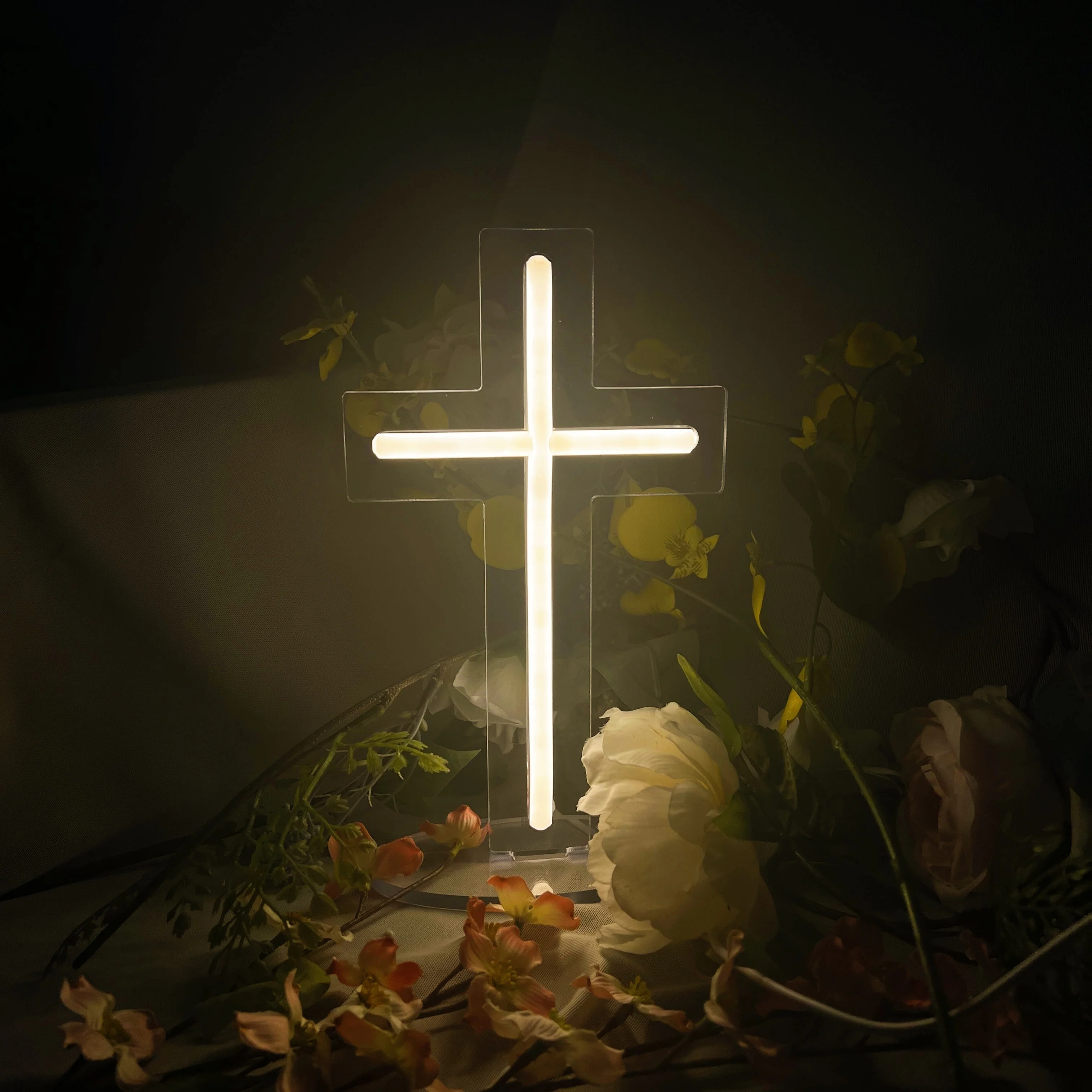 Jesus Cross Neon Sign USB Dimmable LED Neon Light for Home Weddings Party Meditation Easter Christening Day Room Decoration
Jesus Cross Neon Sign USB Dimmable LED Neon Light for Home Weddings Party Meditation Easter Christening Day Room Decoration