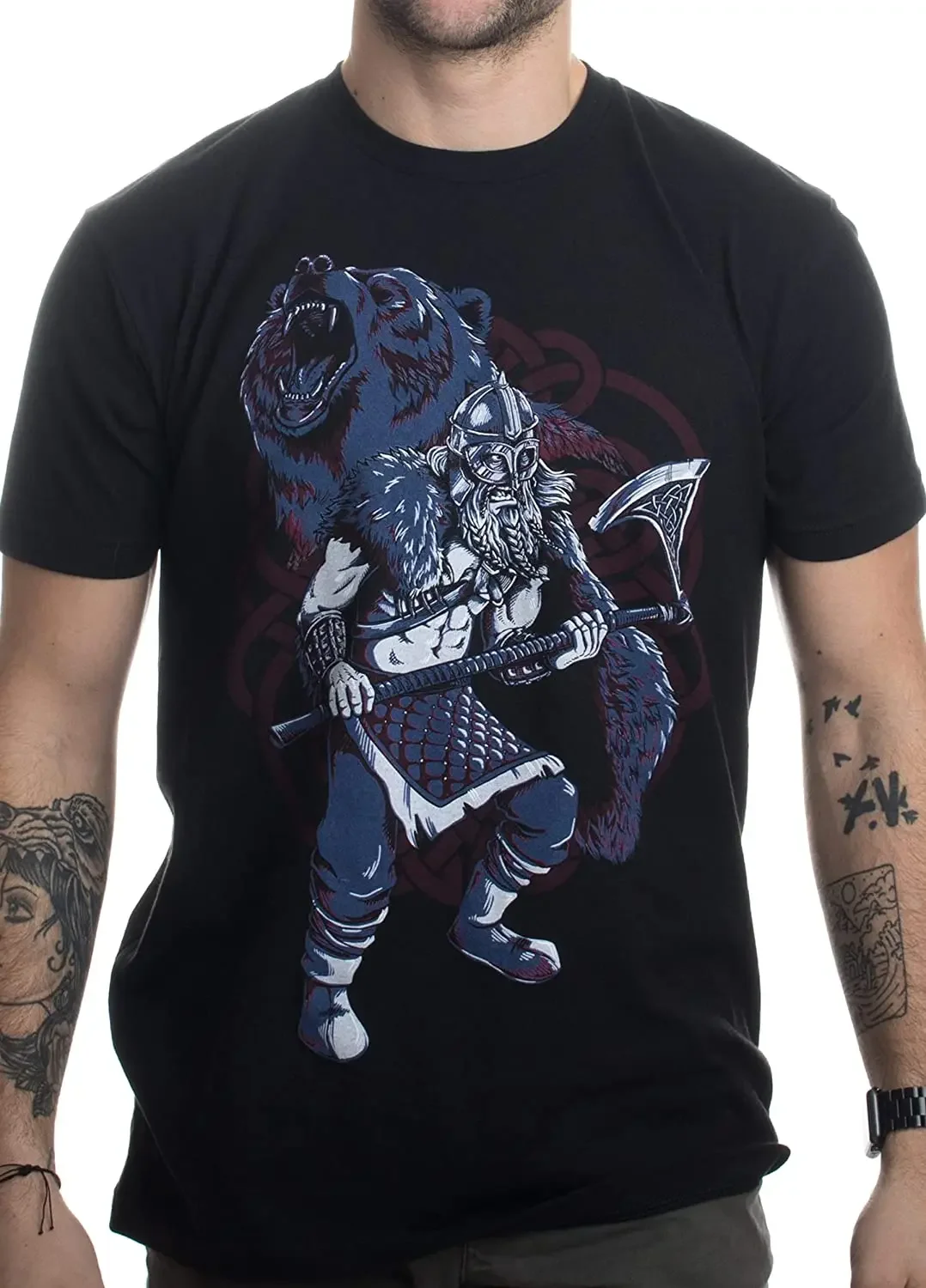 Nordic Warrior Berserker Bear Spirit Valhalla T-Shirt 100% Cotton O-Neck Short Sleeve Summer Casual Mens T-shirt Streetwear
Nordic Warrior Berserker Bear Spirit Valhalla T-Shirt 100% Cotton O-Neck Short Sleeve Summer Casual Mens T-shirt Streetwear