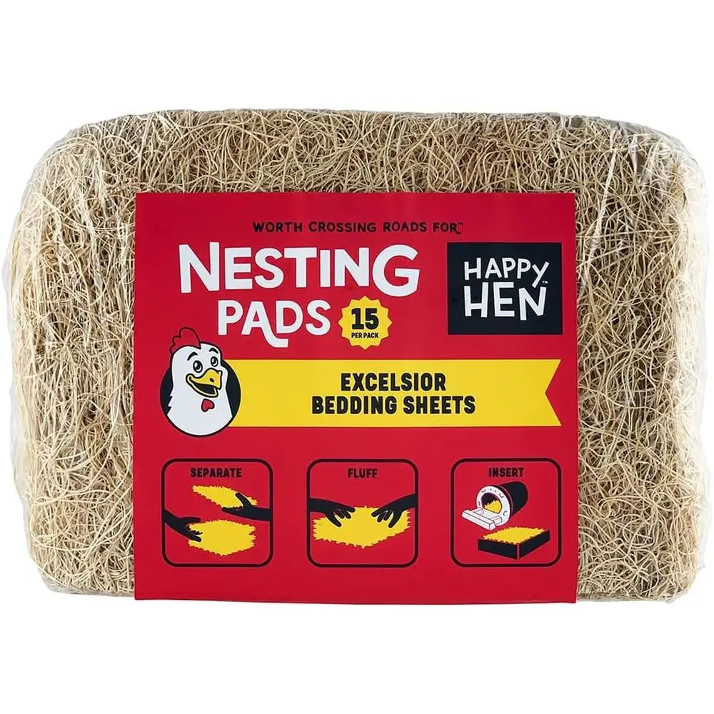 Excelsior Nesting Pads Chicken Bedding 12x9.5 - Package of 15
Excelsior Nesting Pads Chicken Bedding 12x9.5 - Package of 15