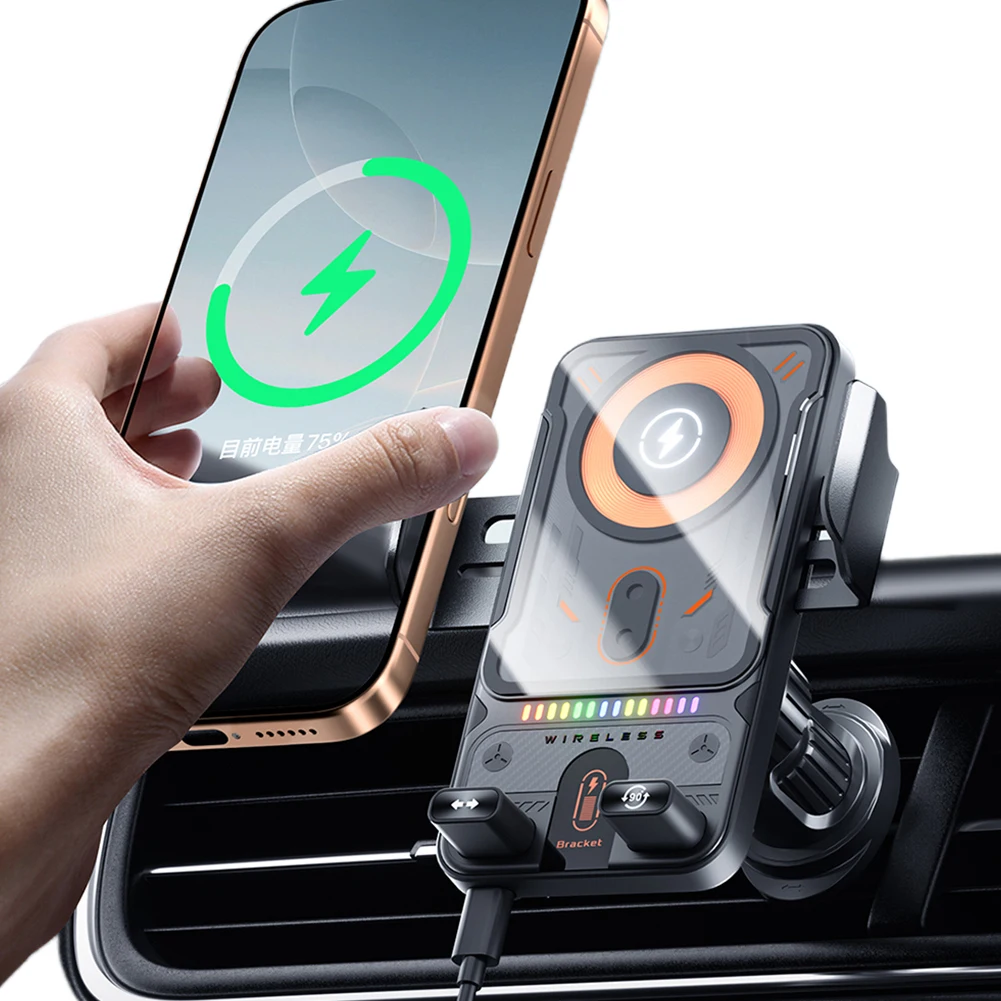 Wireless Car Charger Phone Holder Auto Clamping Air Vent Car Phone Mount (Black)
Wireless Car Charger Phone Holder Auto Clamping Air Vent Car Phone Mount (Black)