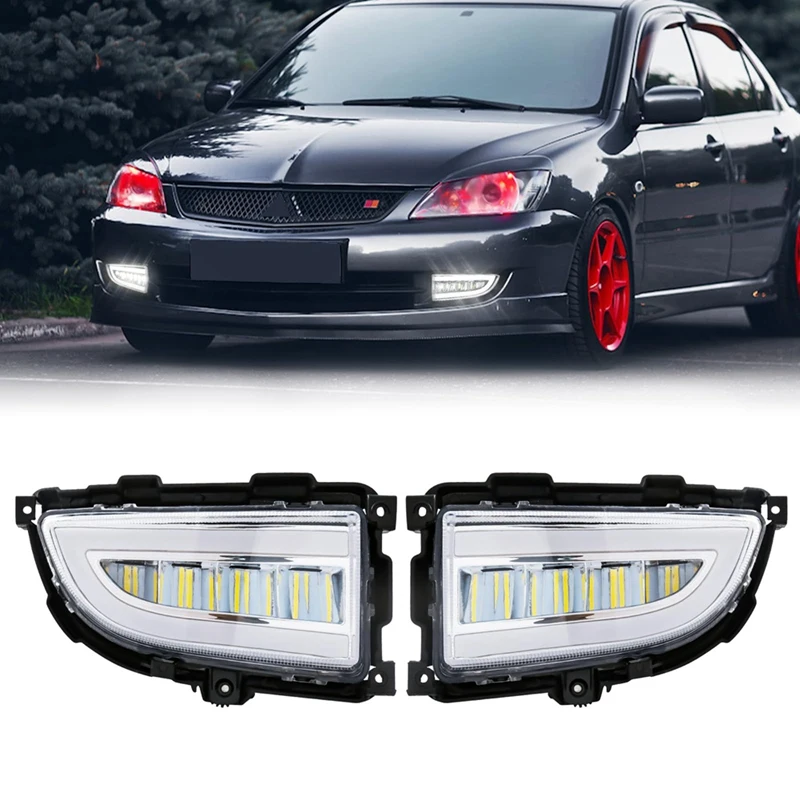 LED DRL Headlight For Mitsubishi Lancer 2004 2005 2006 Daytime Running Light White Yellow Turn Signal Fog Lamp-A33K
LED DRL Headlight For Mitsubishi Lancer 2004 2005 2006 Daytime Running Light White Yellow Turn Signal Fog Lamp-A33K