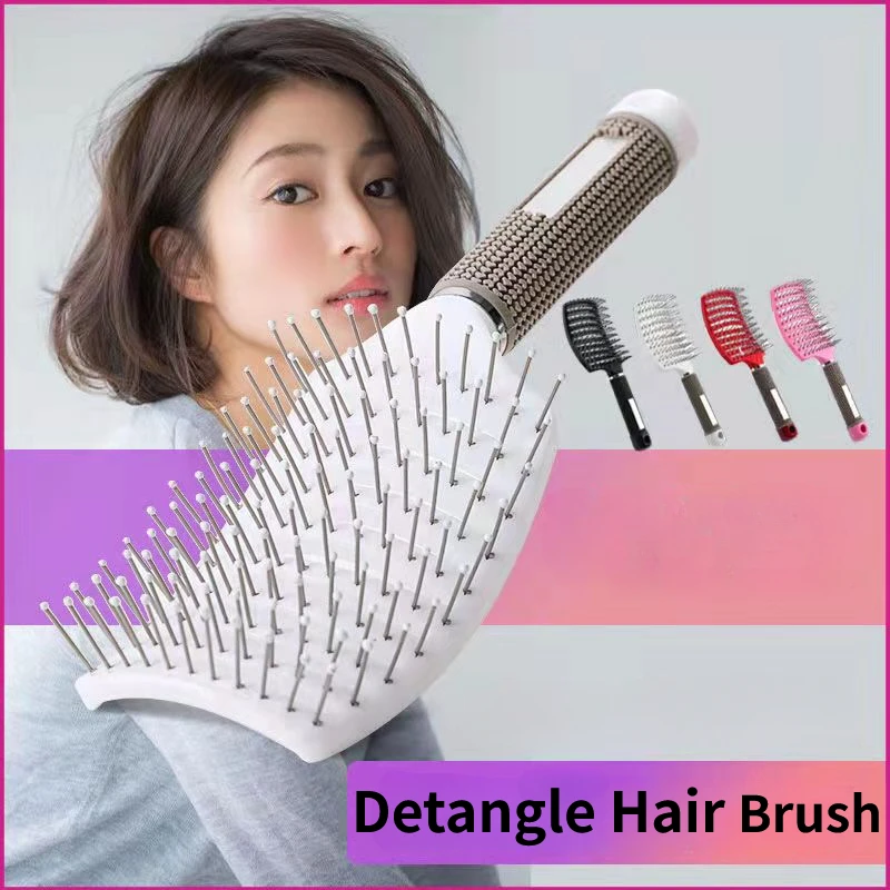 Large Curly Styling Comb Salon Hairdressing Hair Styling Tools Bristle Nylon Scalp Massage Hair Brush Wet Detangle Hair Brush
Large Curly Styling Comb Salon Hairdressing Hair Styling Tools Bristle Nylon Scalp Massage Hair Brush Wet Detangle Hair Brush