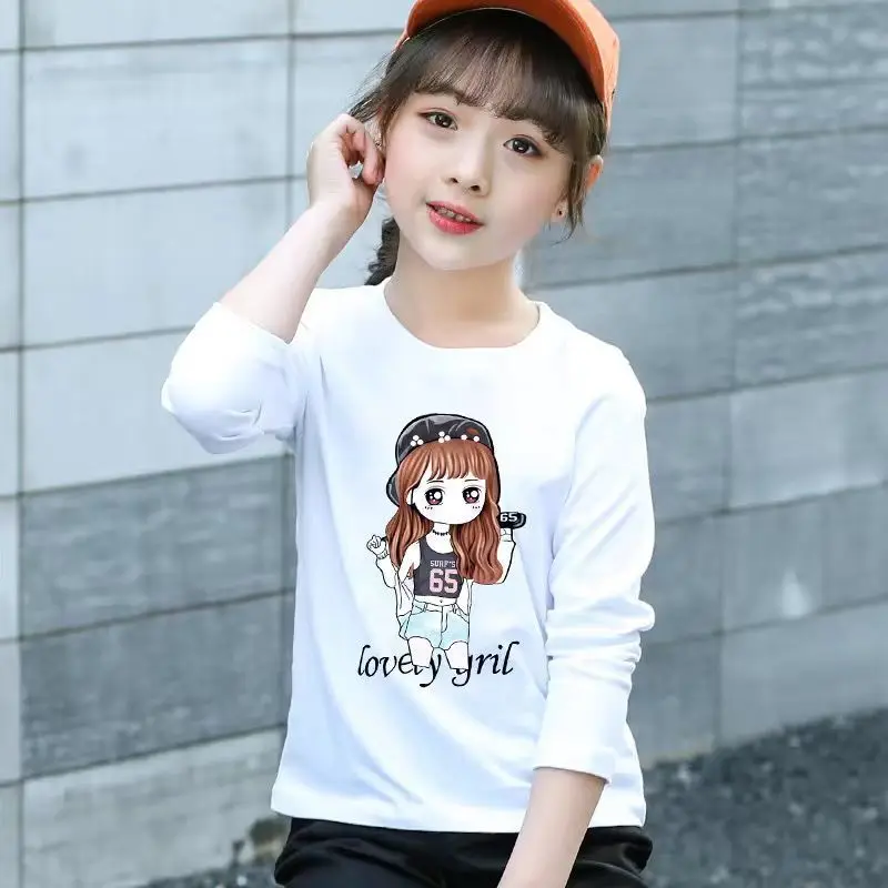Children's Long-sleeved White T-shirt Spring and Autumn New Modal Fabric Children's Girls Foreign Style Top Medium Children
Children's Long-sleeved White T-shirt Spring and Autumn New Modal Fabric Children's Girls Foreign Style Top Medium Children