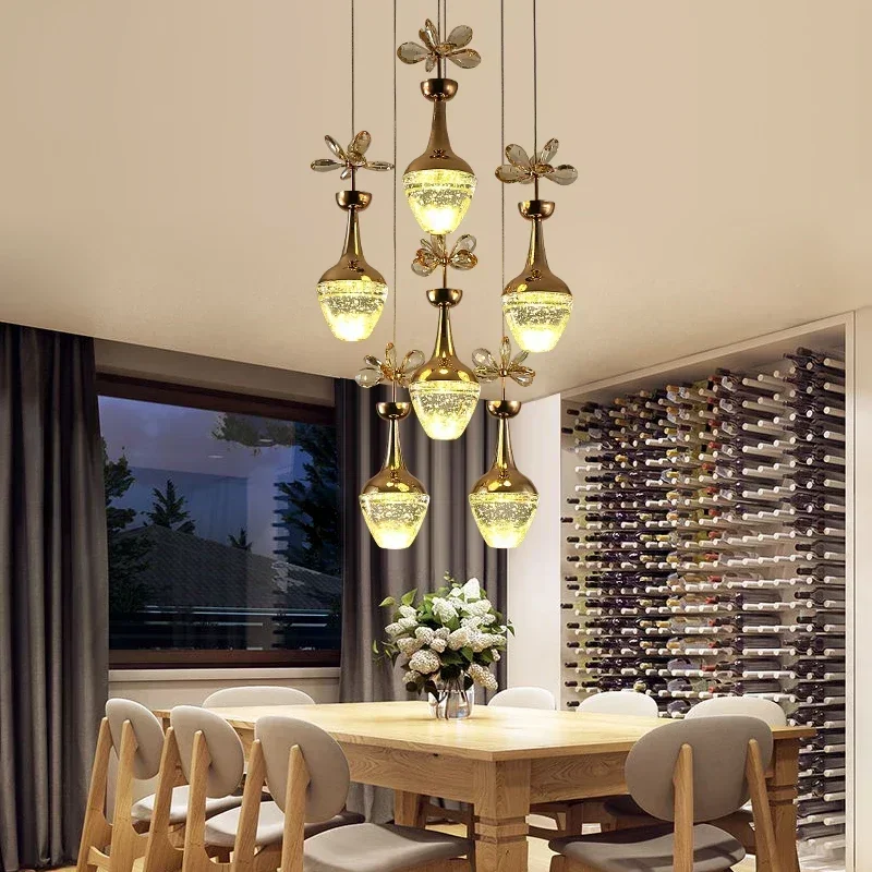 Luxury restaurant crystal chandeliers 3 6 head 8 dining room post-modern minimalist creative bubble led Pr
Luxury restaurant crystal chandeliers 3 6 head 8 dining room post-modern minimalist creative bubble led Pr