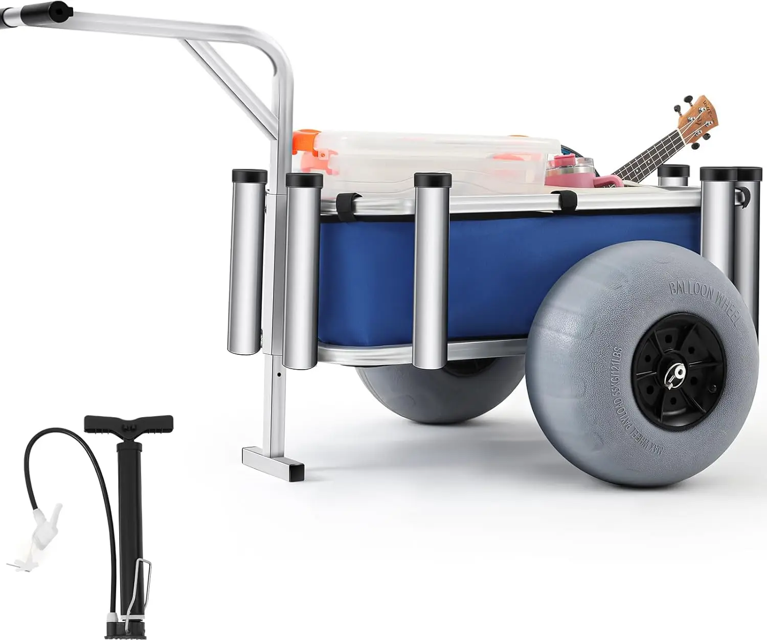 Beach Fishing Cart Balloon Wheels Balloon Tire Surf Outdoor Heavy Duty Aluminum Fishing Rolling Wheel Wagon Beach Cart with
Beach Fishing Cart Balloon Wheels Balloon Tire Surf Outdoor Heavy Duty Aluminum Fishing Rolling Wheel Wagon Beach Cart with