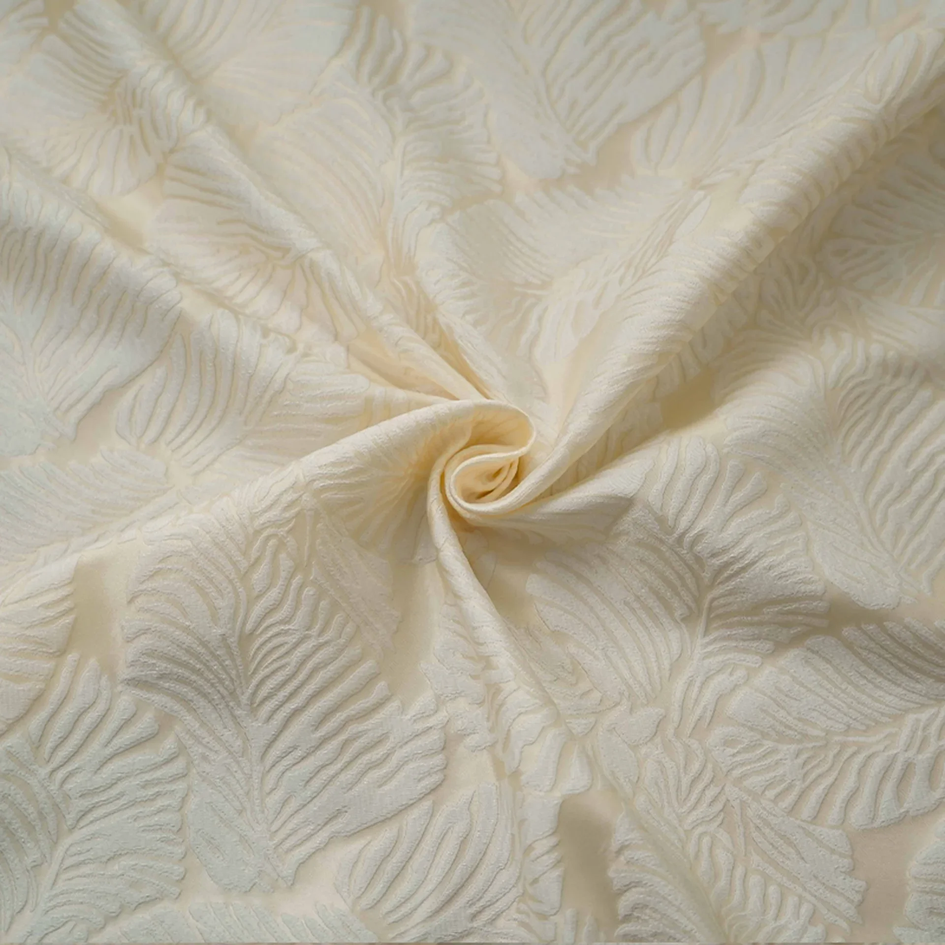 Cream Style Embossed Leaf Jacquard Fabric Simple Soft Women's Dress Skirt Bag Decorative Sewing Fabric
Cream Style Embossed Leaf Jacquard Fabric Simple Soft Women's Dress Skirt Bag Decorative Sewing Fabric