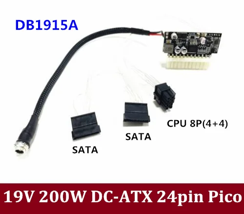 DB1915A 19V вход 200W Выход DC ATX PSU 19V Pico ATX переключатель Pico DC-DC PSU 24pin ITX DC к ATX PC источник питания для компьютера
DB1915A 19V вход 200W Выход DC ATX PSU 19V Pico ATX переключатель Pico DC-DC PSU 24pin ITX DC к ATX PC источник питания для компьютера