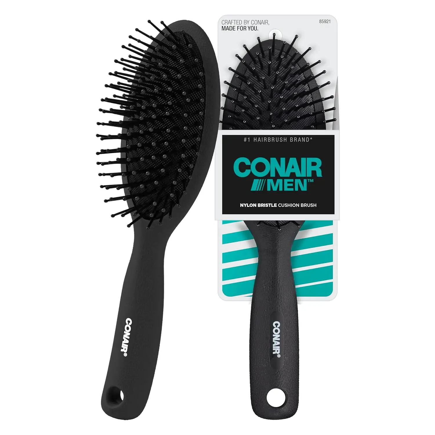 Men's Detangler Hair Brush – Flexible Cushion Base, Ball-Tipped Bristles for All Hair Types, Black
Men's Detangler Hair Brush – Flexible Cushion Base, Ball-Tipped Bristles for All Hair Types, Black