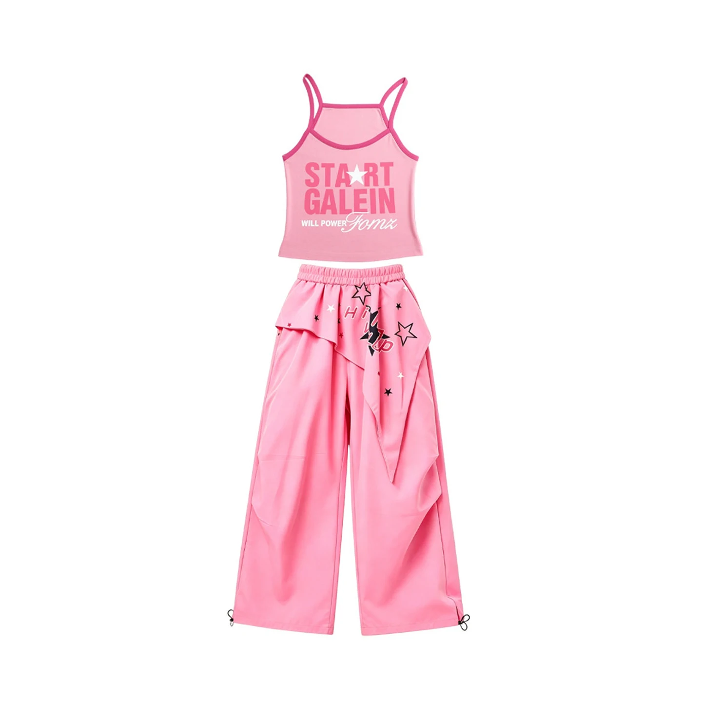 Girls Hip Hop Dance Clothes Kpop Pink Suit Jazz Dance Navel Vest Pants Fashion Kids Wear Runway Concert Stage Clothing BL19312
Girls Hip Hop Dance Clothes Kpop Pink Suit Jazz Dance Navel Vest Pants Fashion Kids Wear Runway Concert Stage Clothing BL19312