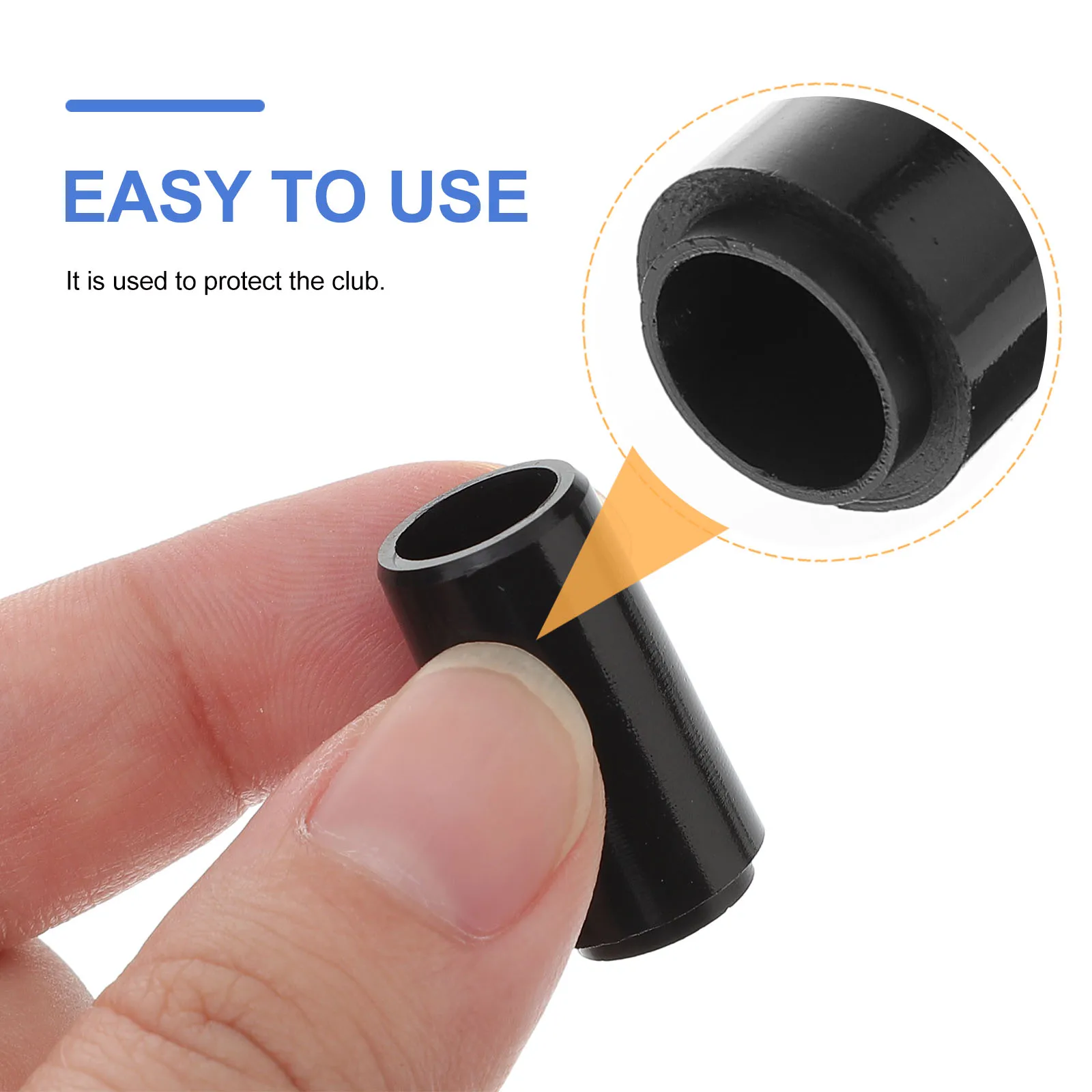 2pcs Plastic Club Ferrules 0.355 Inch Tip Irons Shaft Sleeve Replacements Black Durable Protective Golf Club Accessories
2pcs Plastic Club Ferrules 0.355 Inch Tip Irons Shaft Sleeve Replacements Black Durable Protective Golf Club Accessories