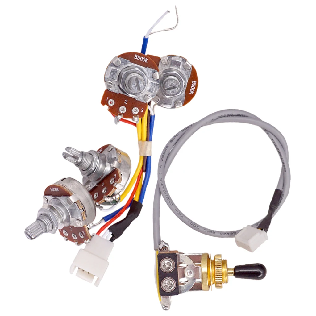 Комплект жгутов проводов для гитары с тумблером для электрогитары LP 
Комплект жгутов проводов для гитары с тумблером для электрогитары LP