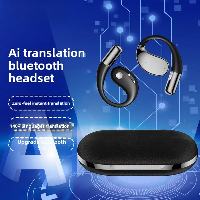 Hanging ear AI intelligent translation Bluetooth headset, open ear-free long battery life, sports headset
Hanging ear AI intelligent translation Bluetooth headset, open ear-free long battery life, sports headset