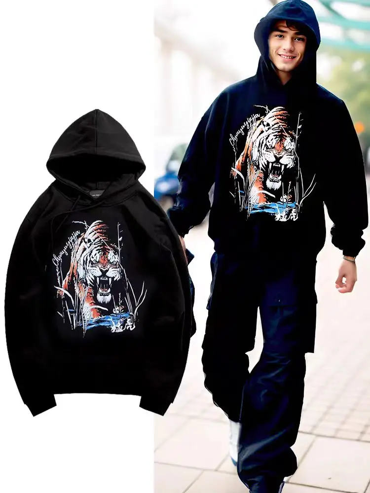 Best-selling Fashion Daily Men's Hoodie for Autumn/Winter. Model's outfit is for reference only.
Best-selling Fashion Daily Men's Hoodie for Autumn/Winter. Model's outfit is for reference only.