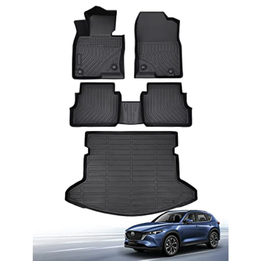 Коврики для пола Mazda CX-5 2017-2025, всепогодные, для багажника, резиновые, совместимые с аксессуарами CX5, черные
Коврики для пола Mazda CX-5 2017-2025, всепогодные, для багажника, резиновые, совместимые с аксессуарами CX5, черные