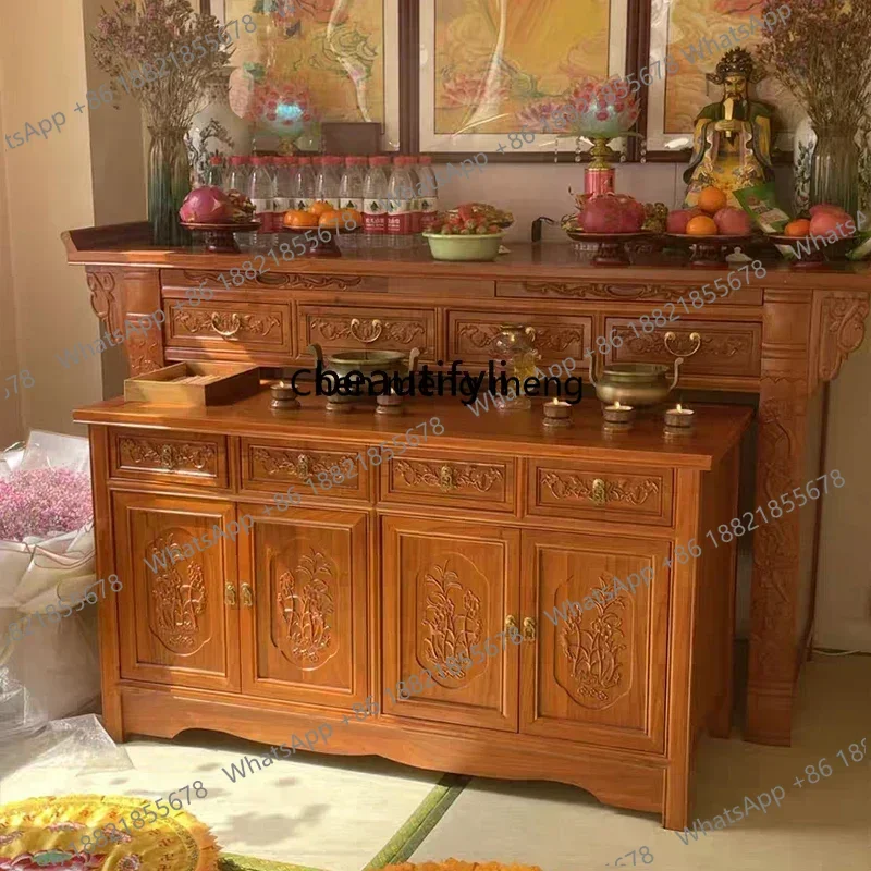 178Buddha Niche Altar Buddha Shrine Incense Burner Table Simple Solid Wood Desk Altar Cabinet Buddha Statue Enshrine Sets
178Buddha Niche Altar Buddha Shrine Incense Burner Table Simple Solid Wood Desk Altar Cabinet Buddha Statue Enshrine Sets