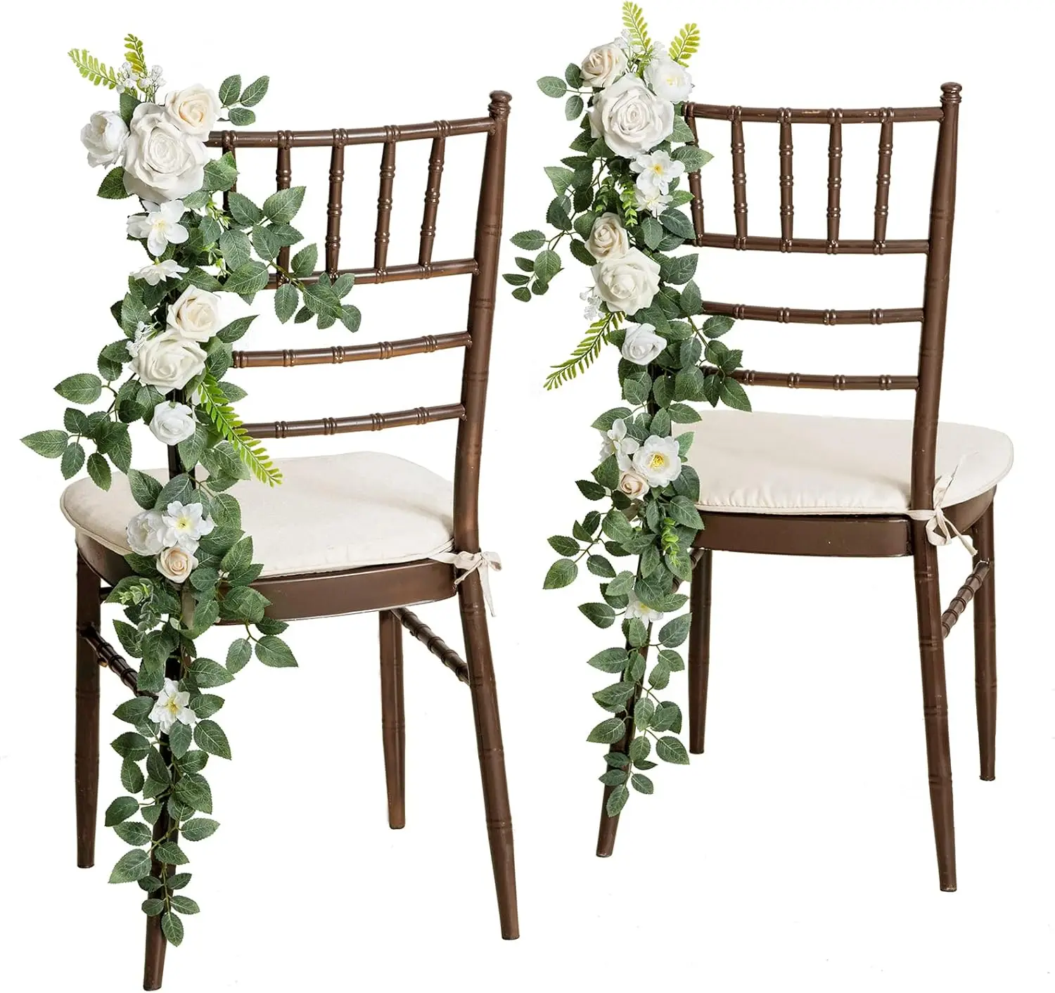 10pcs Wedding Chair Decorations Aisle Floral Swag Artificial Pew Flowers Hanging Garland White & Sage Green For Ceremony
10pcs Wedding Chair Decorations Aisle Floral Swag Artificial Pew Flowers Hanging Garland White & Sage Green For Ceremony