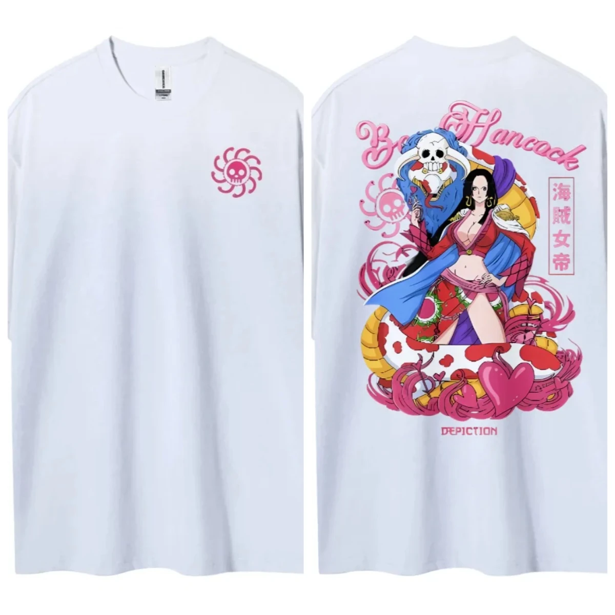 ONE PIECE Short-sleeved Men's and Women's Same Style Comfortable Short-sleeved Couple's Casual Short-sleeved Popular Top
ONE PIECE Short-sleeved Men's and Women's Same Style Comfortable Short-sleeved Couple's Casual Short-sleeved Popular Top