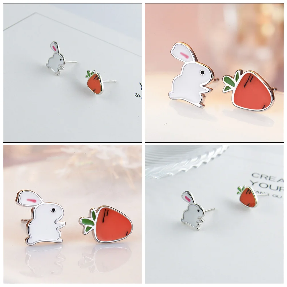 Cupronickel Rabbit Carrot Earrings Eco resistant Lovely Asymmetric Design Jewelry Gift Spring Decor Photographic
Cupronickel Rabbit Carrot Earrings Eco resistant Lovely Asymmetric Design Jewelry Gift Spring Decor Photographic