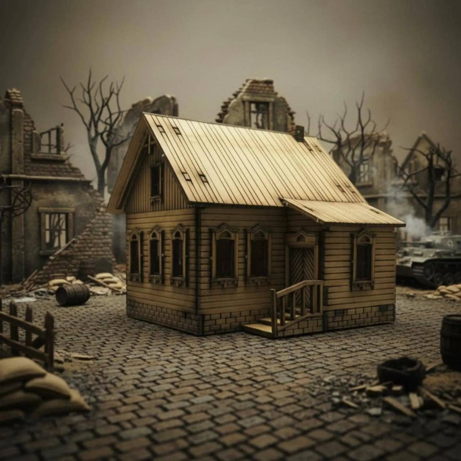 WW2 European Farmhouse Model Handmade Gift 1:72 Scale Wooden House Wooden Building Kit Historical Reproduction
WW2 European Farmhouse Model Handmade Gift 1:72 Scale Wooden House Wooden Building Kit Historical Reproduction