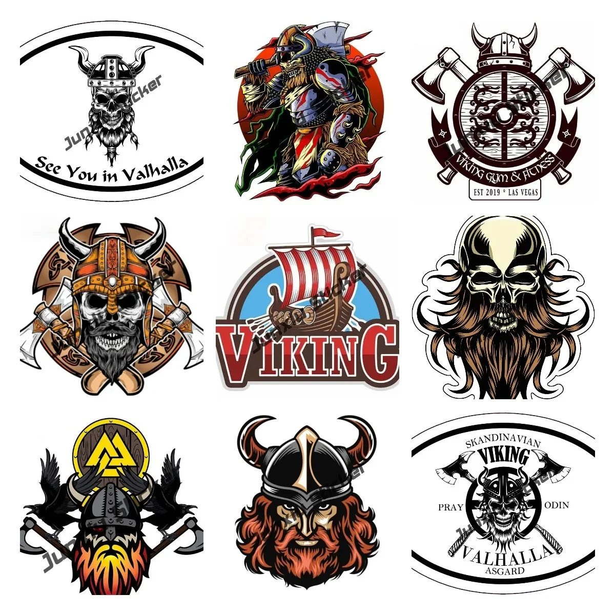 Personalized Bearded Viking Skull Vinyl Decal Norse Bumper Sticker for Cars Laptops Windows Trucks Walls Reflective Decal
Personalized Bearded Viking Skull Vinyl Decal Norse Bumper Sticker for Cars Laptops Windows Trucks Walls Reflective Decal