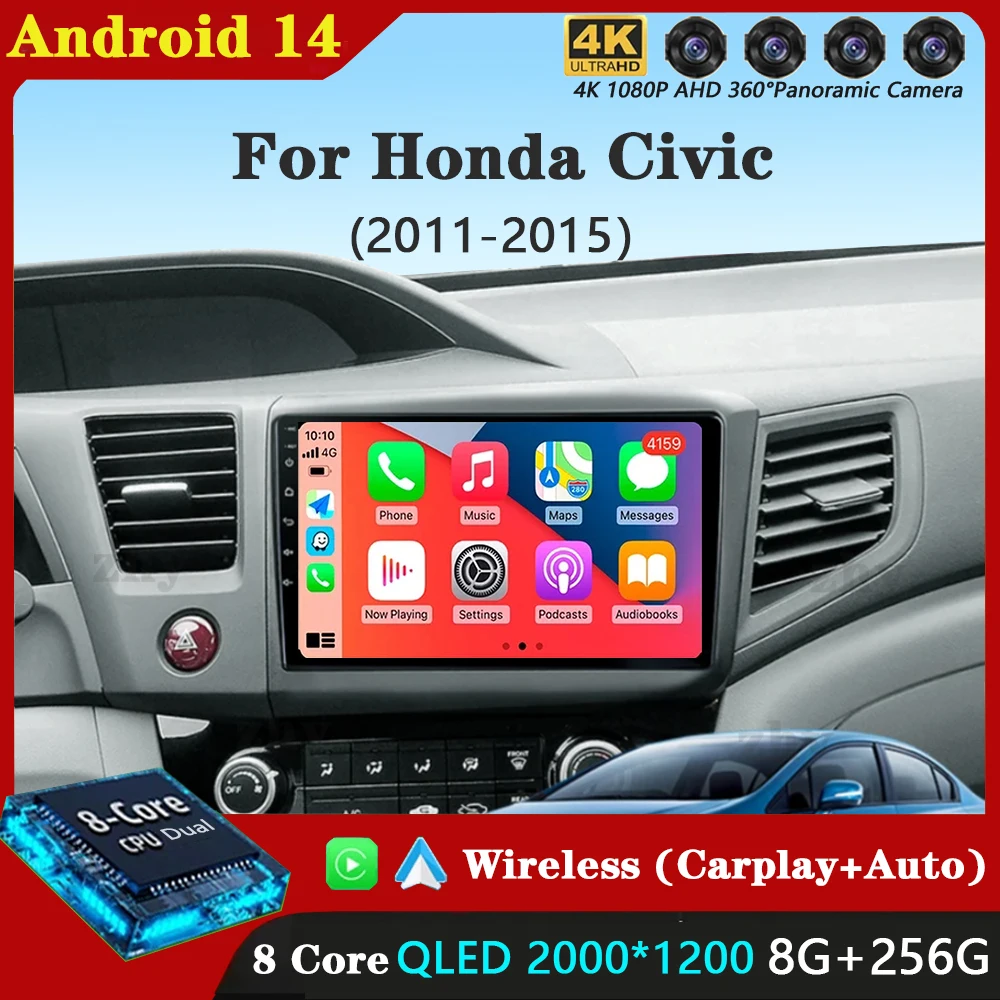 9-дюймовый для Honda Civic 2011-2013 2014 2015 Android 14 WIFI Автомобильный радиоприемник Мультимедийный видеостереоплеер Навигация GPS CarPlay WIFI
9-дюймовый для Honda Civic 2011-2013 2014 2015 Android 14 WIFI Автомобильный радиоприемник Мультимедийный видеостереоплеер Навигация GPS CarPlay WIFI