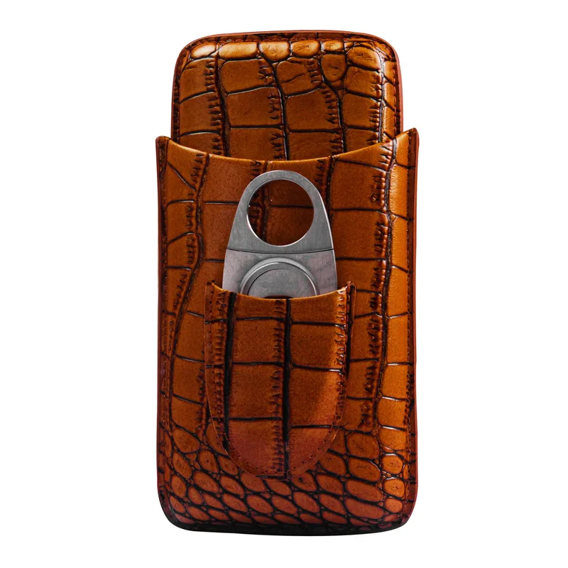 Leather Cigar Case Travel 3 Tubes Holder Cigar Bag Box With Cutter Portable Storage Tool
Leather Cigar Case Travel 3 Tubes Holder Cigar Bag Box With Cutter Portable Storage Tool
