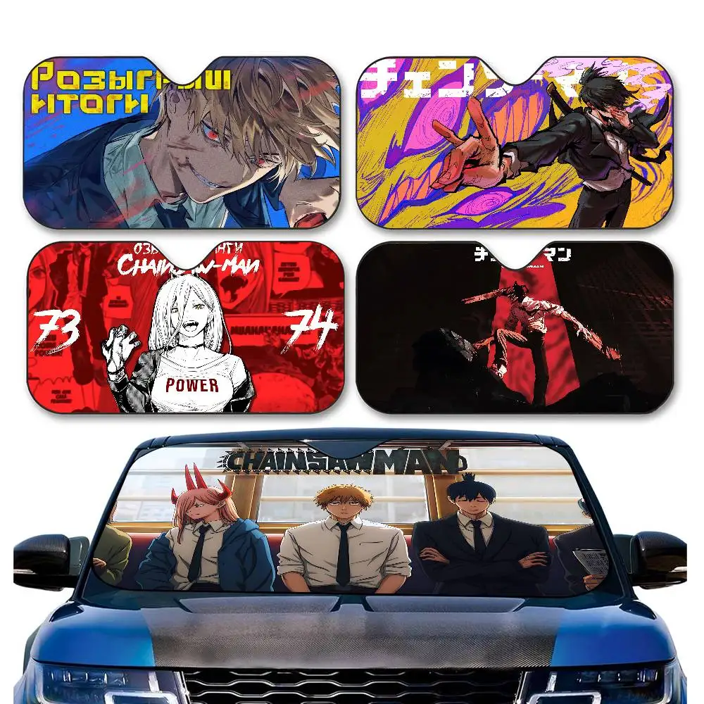 Action Anime Chainsaw Man Car Sunshade Shield Windshield Window Sun Blocker Cover Interior Protection For Truck SUV Visor
Action Anime Chainsaw Man Car Sunshade Shield Windshield Window Sun Blocker Cover Interior Protection For Truck SUV Visor