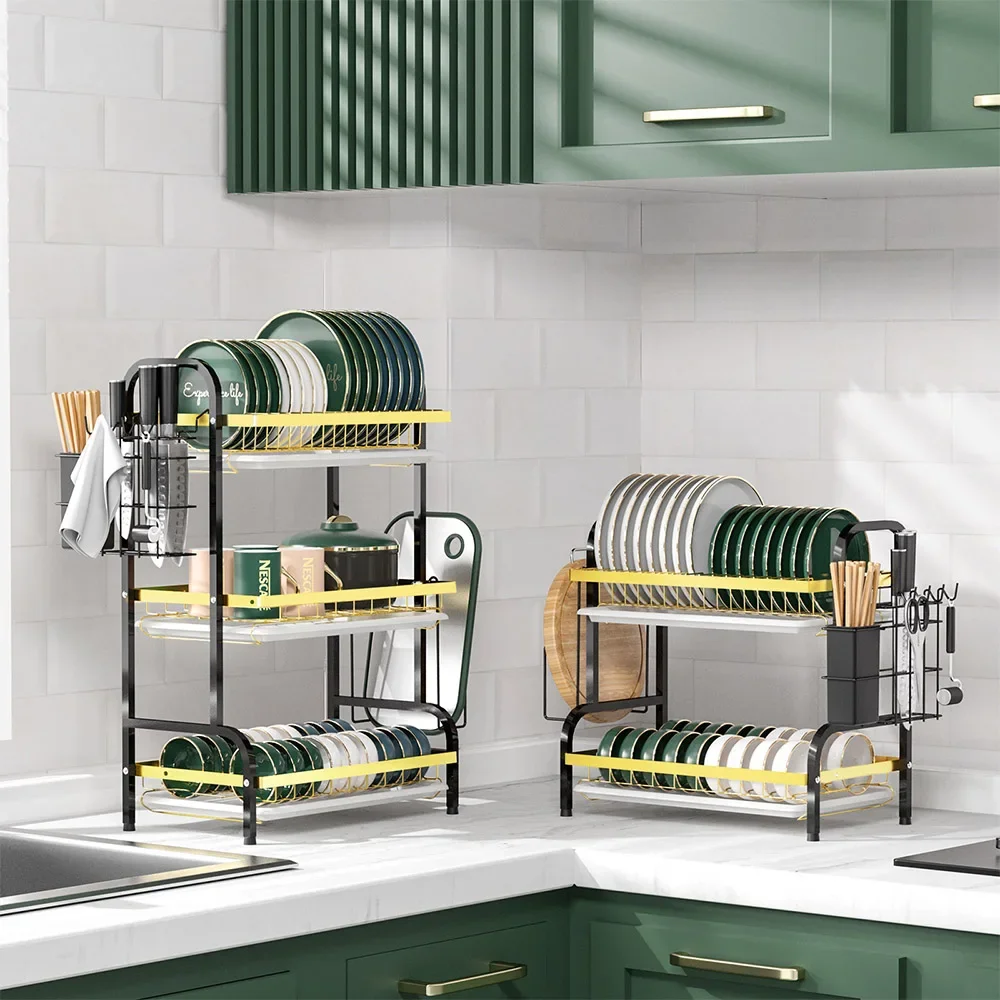 Dish Rack Large Dish Drying Rack with Utensil Holder, Cutting Board Holder Dish Drainers for Kitchen Counter kitchen holder
Dish Rack Large Dish Drying Rack with Utensil Holder, Cutting Board Holder Dish Drainers for Kitchen Counter kitchen holder