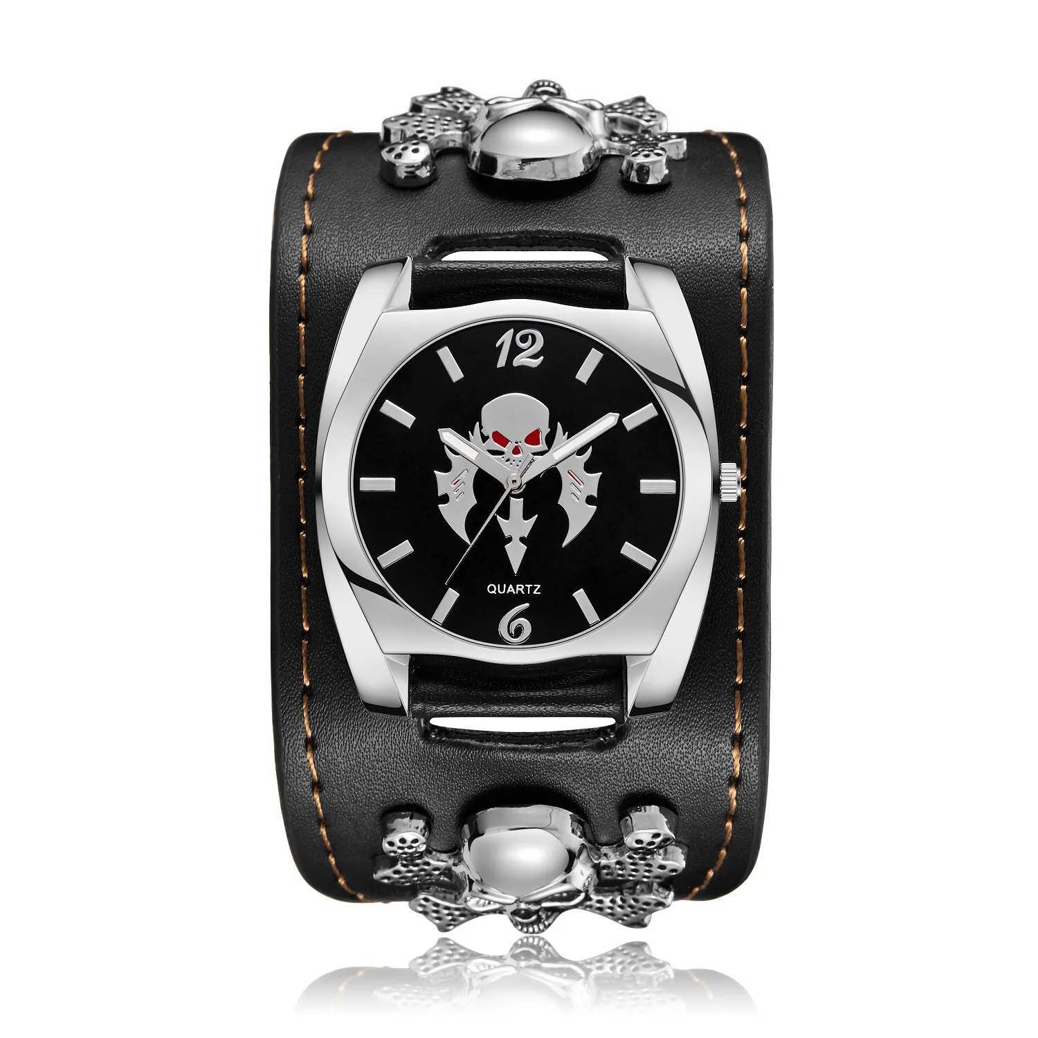 Men Vintage Punk Rock Watch Retro Style Quartz Wristwatch Leather Strap Fashion Casual Trendy Watch for Men
Men Vintage Punk Rock Watch Retro Style Quartz Wristwatch Leather Strap Fashion Casual Trendy Watch for Men