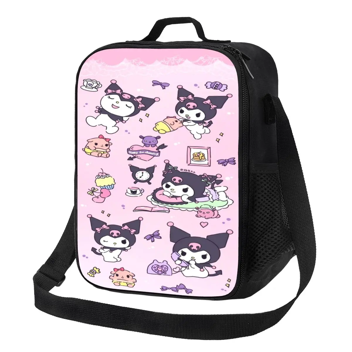 Custom Kuromi Cartoon Insulated Lunch Tote Bag for Women Resuable Thermal Cooler Food Bento Box Outdoor Camping Travel
Custom Kuromi Cartoon Insulated Lunch Tote Bag for Women Resuable Thermal Cooler Food Bento Box Outdoor Camping Travel